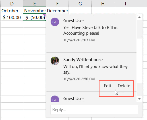 How to Work with Comments and Notes in Excel - 29