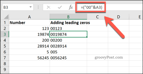 How to Add Leading Zeros to Cells in Excel - 3