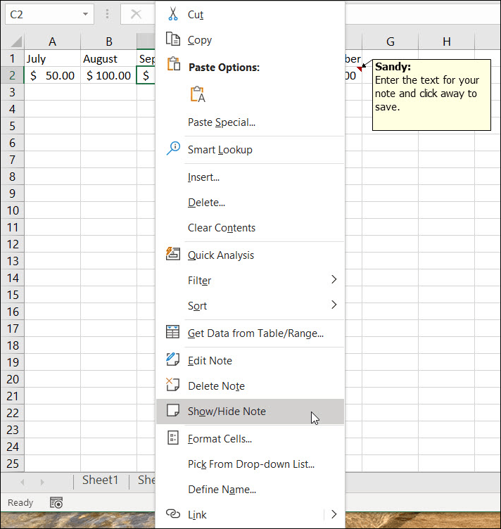How to Work with Comments and Notes in Excel - 27