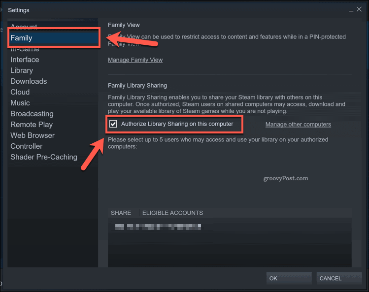 How to Share Games on Steam