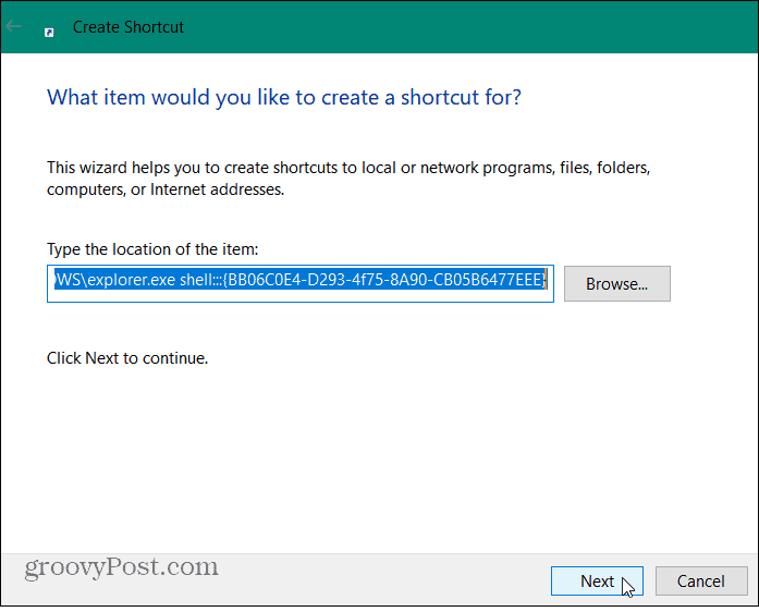 Create a Shortcut to Open the Classic System Control Panel on Windows 10