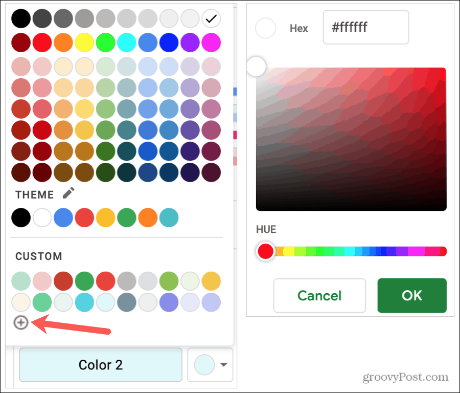 Alternating Color Custom Colors