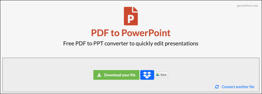 EasyPDF Converted PDF to PowerPoint