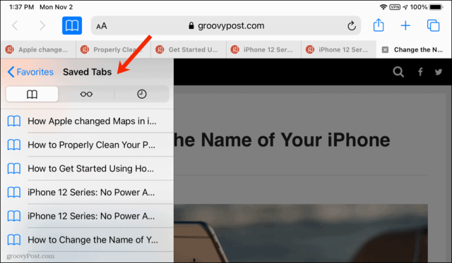 How to Bookmark All Open Safari Tabs at Once in iOS - 95