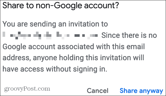 Share a Google Doc with a Non-Google User