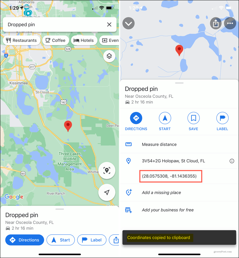 How to Find Use Coordinates in Google Maps
