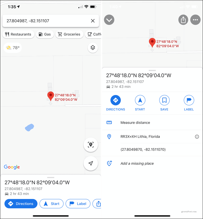 IPhoneSearchCoordinates GoogleMaps 