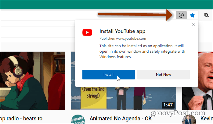 How to Install YouTube as a Progressive Web App (PWA) on Windows 10