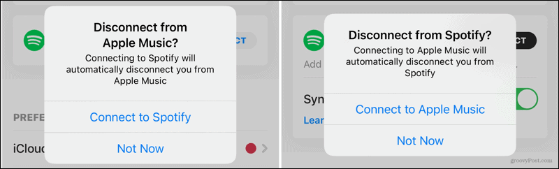 Disconnect Apple Music and Spotify