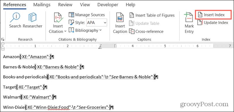 How to Create an Index in Microsoft Word - 92