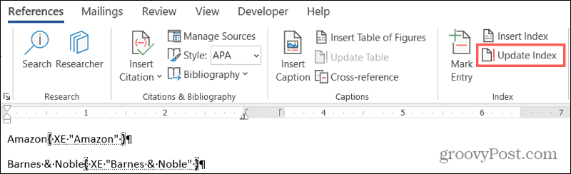 How to Create an Index in Microsoft Word - 14