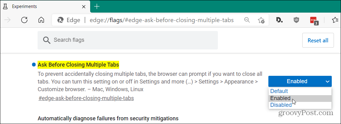 How to Make Microsoft Edge Ask Before Closing Multiple Tabs - 50