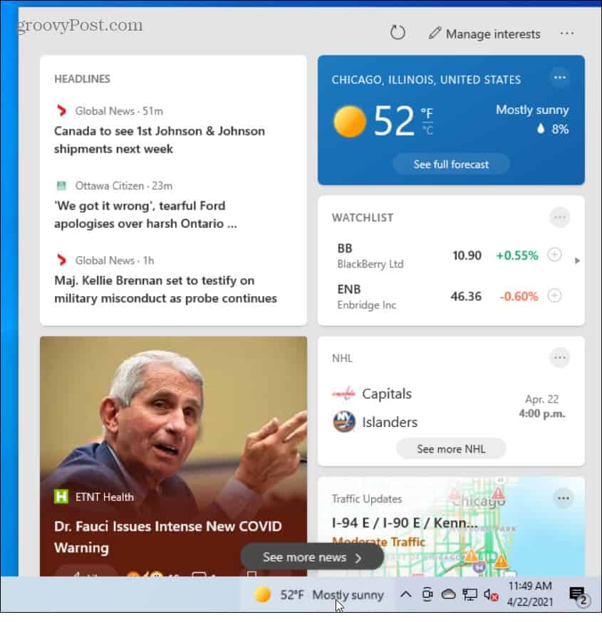 Microsoft Launches News and Interests Feature to All Windows 10 Users - 95