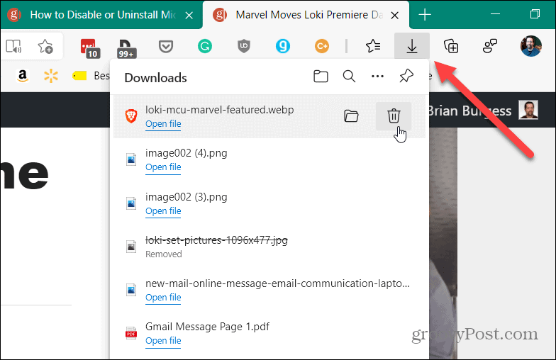 How to Disable the Microsoft Edge Downloads Menu - 42