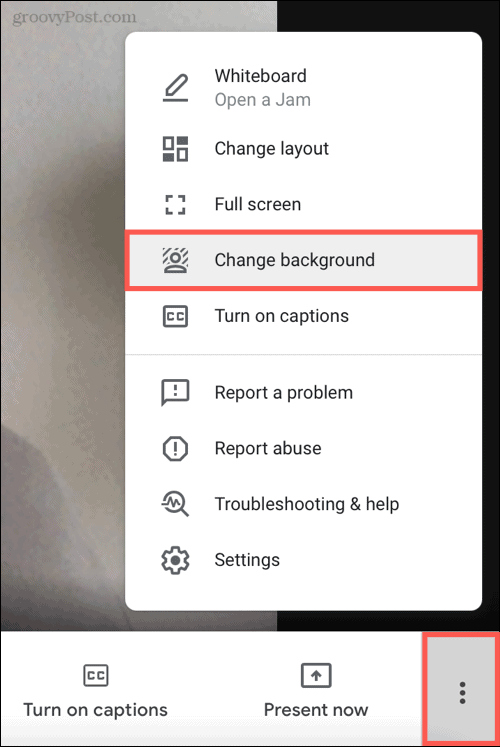 How to Change or Blur Your Background on Google Meet