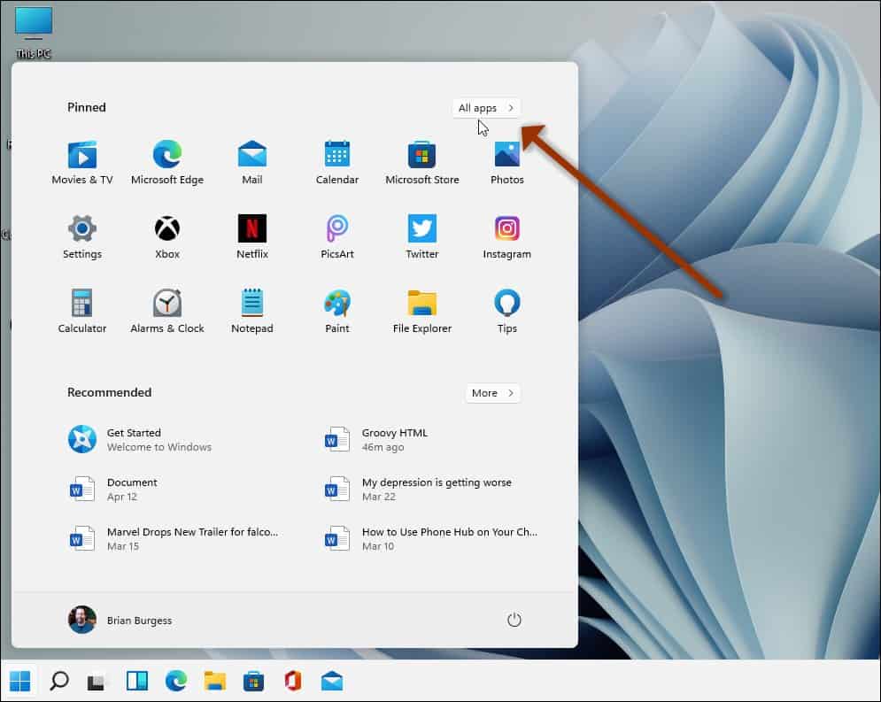 How to Find Apps by First Letter on Windows 11 - 3