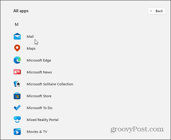 How to Find Apps by First Letter on Windows 11 - 21