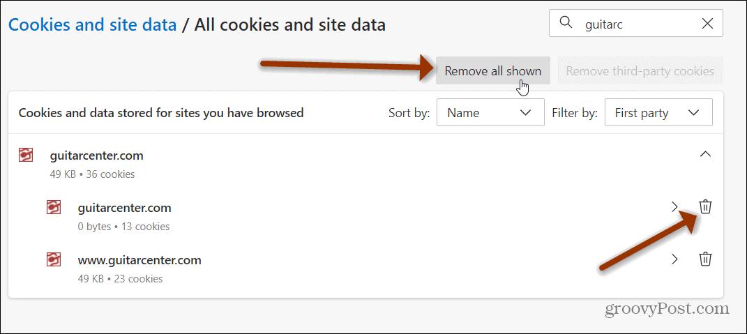 How to Clear Cookies in Microsoft Edge for a Specific Website - 52