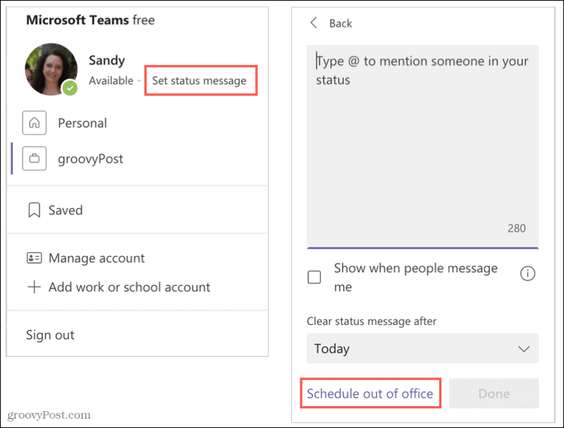 How To Set Up An Out Of Office Message In Microsoft Teams groovypost