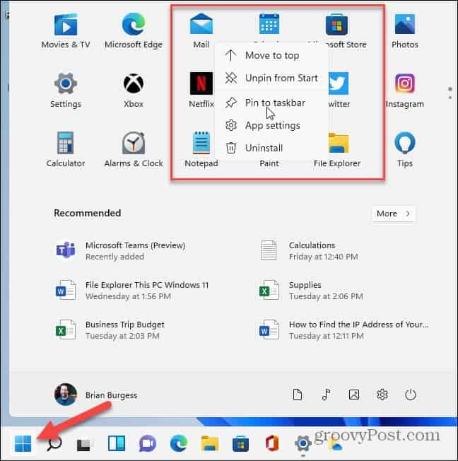 How to Pin Apps from the Windows 11 Start Menu to the Taskbar - 44