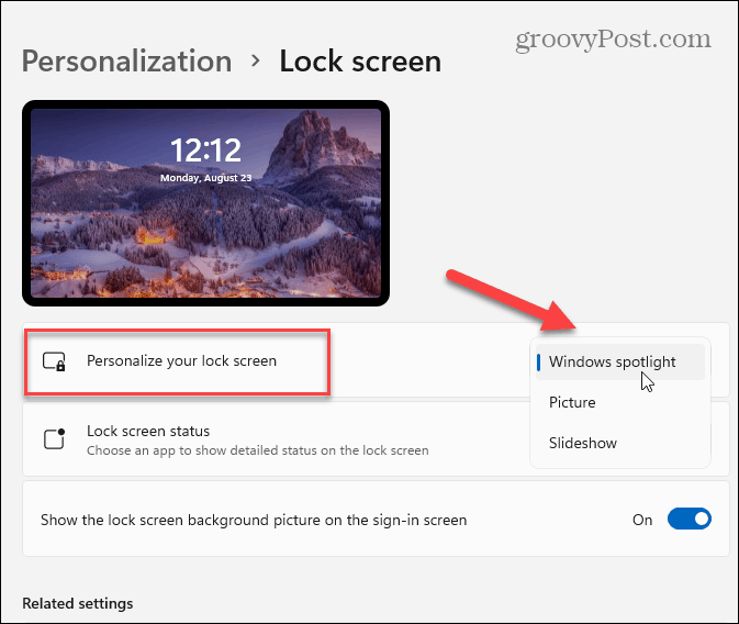 Как выключить смену обоев на экране блокировки