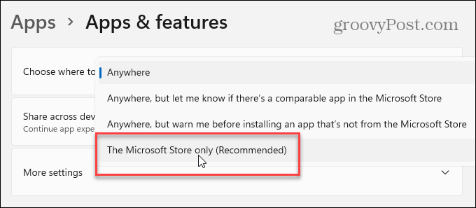 Make Windows 11 Only Install Apps from Microsoft Store - 58