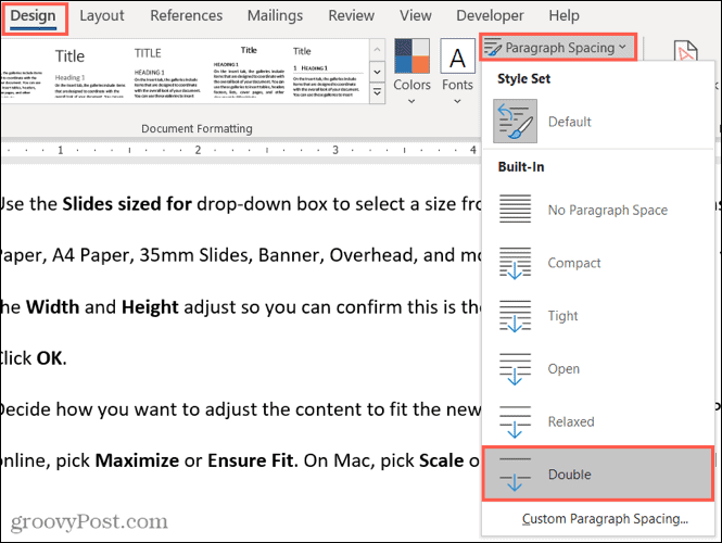 How to Double Space in Microsoft Word - 27