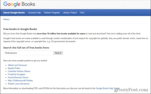 search google books