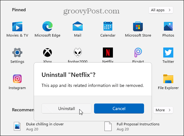 How to Uninstall Apps on Windows 11 - 85