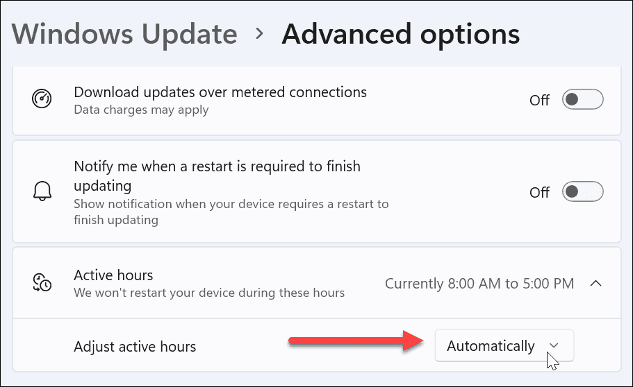 Set Active Hours on Windows 11 to Avoid Windows Update Restarts - 20