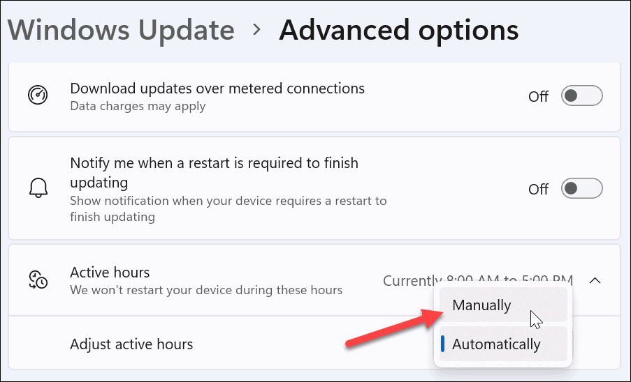 Set Active Hours on Windows 11 to Avoid Windows Update Restarts - 31