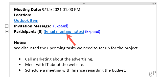 How to Add Meeting Details From Outlook to OneNote - 66
