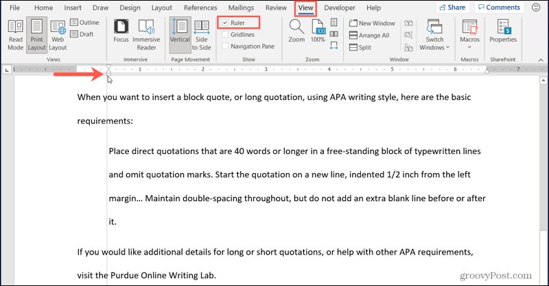 How to Insert a Block Quote in Microsoft Word - 54