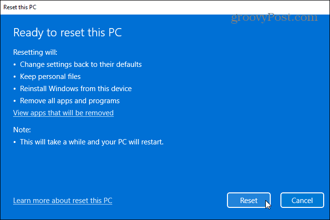 How to Reset a Windows 11 PC to Factory Settings - 67