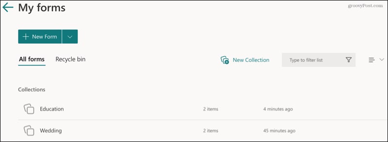 How to Manage Microsoft Forms Using Collections - 57