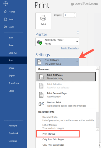 How To Print Without Comments Or Markup In Microsoft Word Revinews