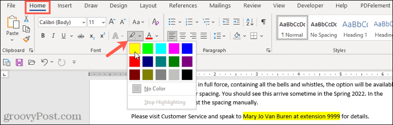 How to Apply  Remove  and Find Highlighted Text in Word - 36