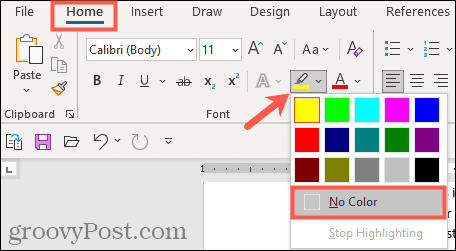 How to Apply  Remove  and Find Highlighted Text in Word - 49