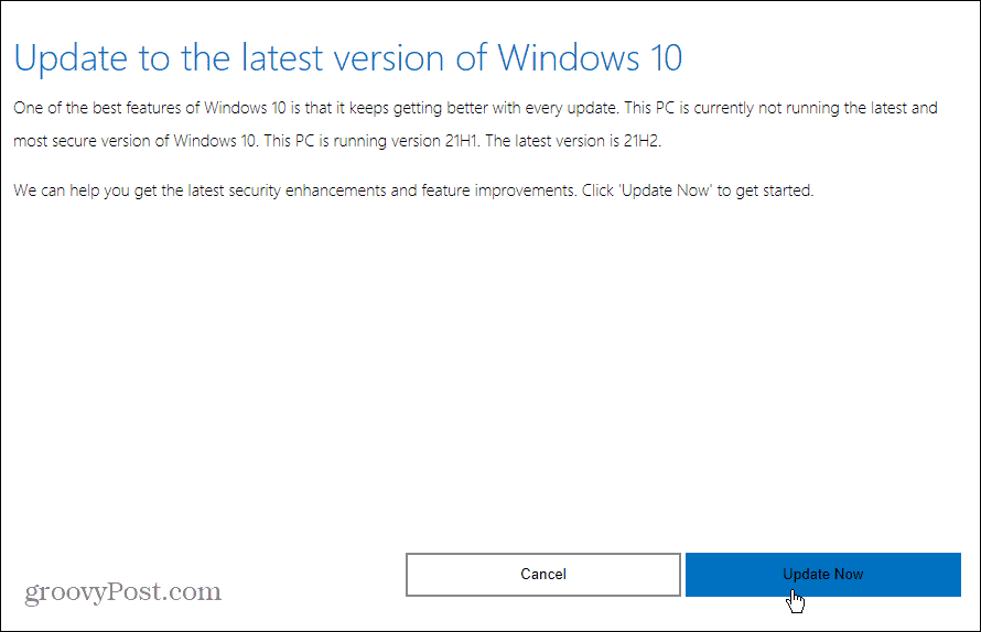 How to Install the Windows 10 21H2 November 2021 Update - 90