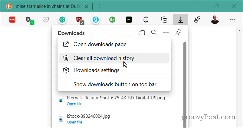 How to Delete Downloads History in Microsoft Edge - 94