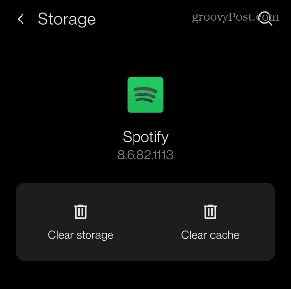 clear Spotify Cache Spotify Android