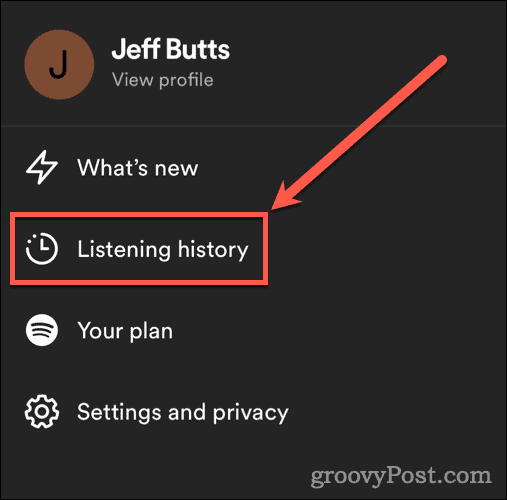 Tap Listening History