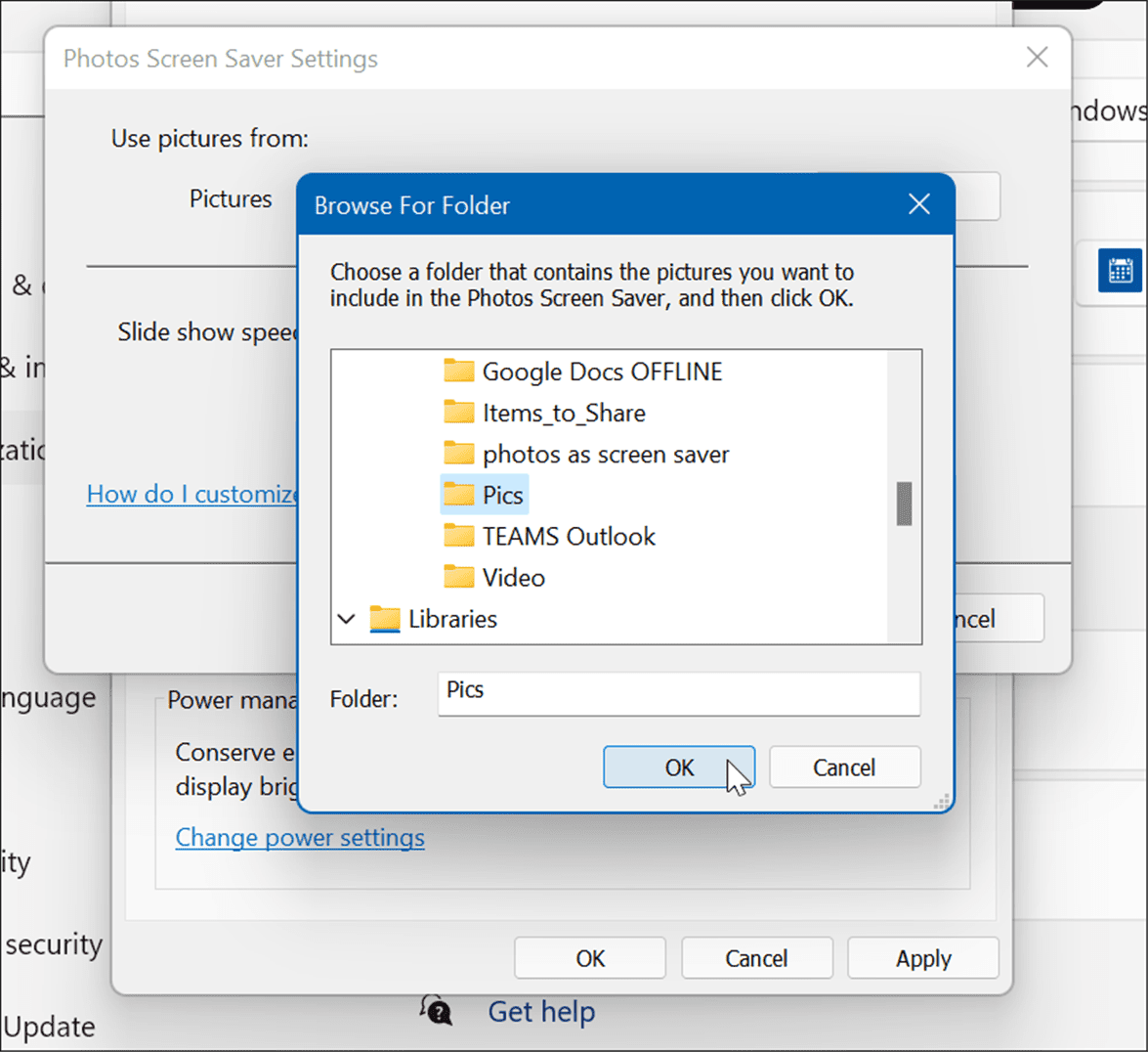How to Set Photos as a Screen Saver on Windows 11   10 - 56