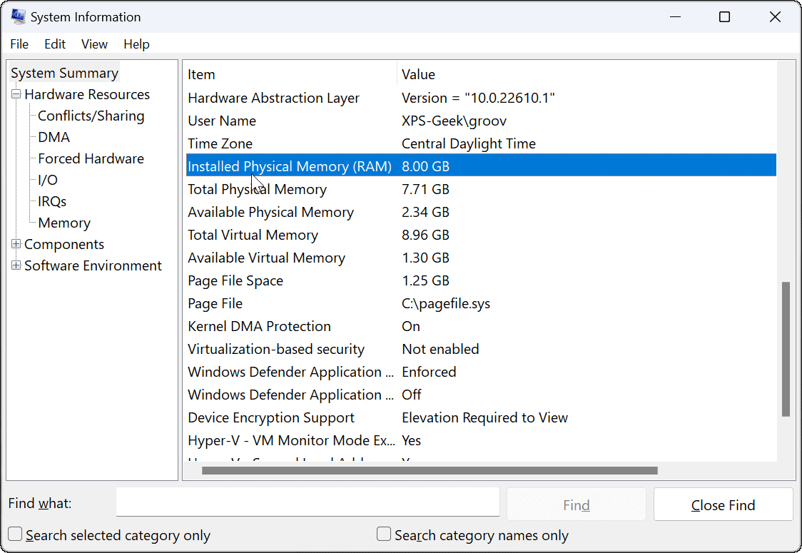 How to Check RAM Information on Windows 11
