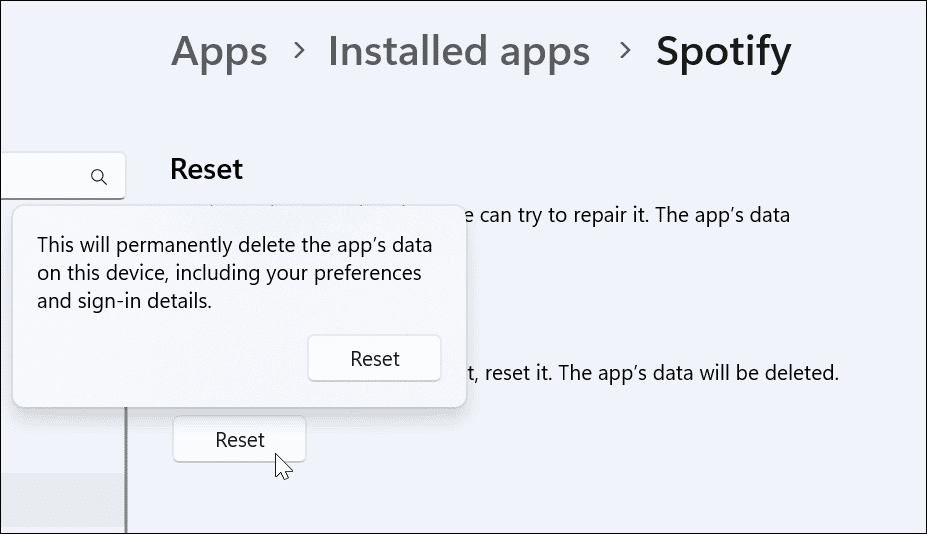 アプリをリセットすると、シャッフルではなくSpotifyシャッフルが修正されます