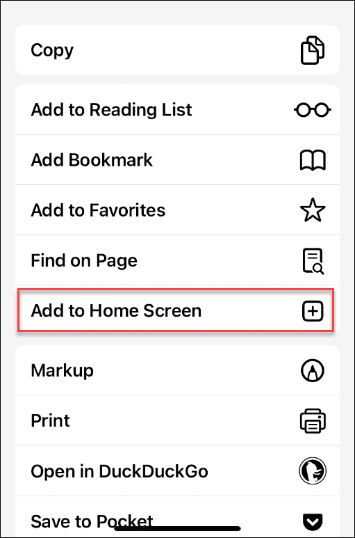 How to Add a Website to the Home Screen on iPhone - 93