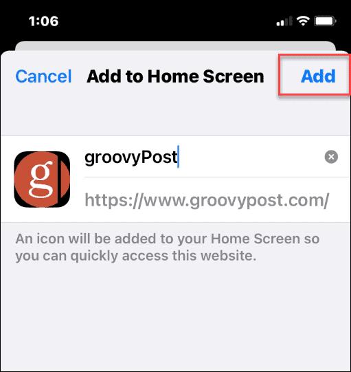 How to Add a Website to the Home Screen on iPhone - 87