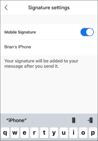  新しい署名のiPhone