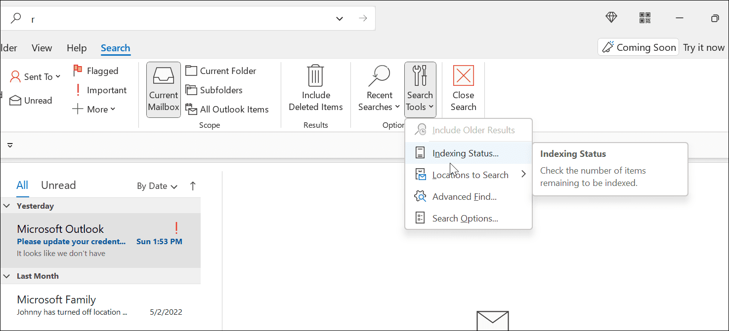 Windows 11 Outlook Search Not Working  6 Fixes - 85