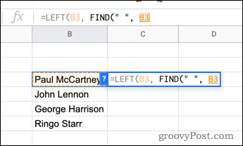 How to Separate Names in Google Sheets - 23